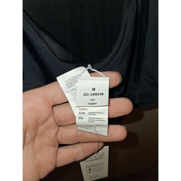 NEW! Women's Cupshe Ruffled V-Neck Lace Up One Piece Swimsuit Bathing Suit, M - Picture 8 of 9